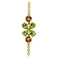 thumbnail image 2 of Galaxy Gold 14K Solid Gold 3.15 Carat Natural Peridot Bracelet for Women - Yellow Gold Fine Jewelry, 2 of 3