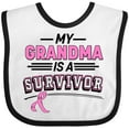 thumbnail image 3 of Inktastic My Grandma is a Survivor Breast Cancer Awareness Boys or Girls Baby Bib, 3 of 4