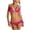 01-Hot Pink, variant on Women Two Piece Swimsuit Sexy Swimwear String Thong Bikini Sets with Tie Side Bottom Sexy Swimsuit Bathing Suits Pink L