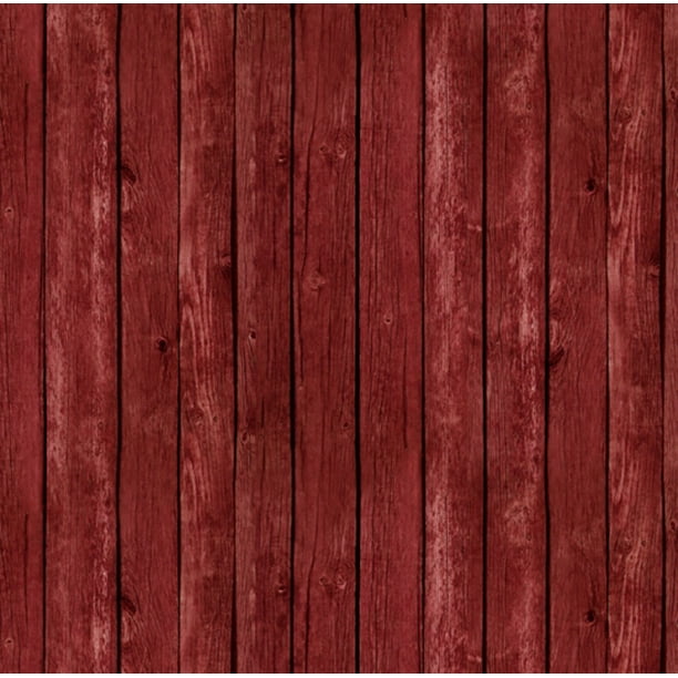 Red Fence Wood Grain Elizabeth S Studio Cotton Fabric 357 Red Walmart Com Walmart Com