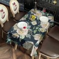 thumbnail image 5 of Pioneer Flower Floral Print Pattern Rectangle Tablecloth 60"x102",Waterproof Polyester Rectangle Table Cloth, Wipeable Spillproof Polyester Tablecloth for Dining, Camping, Indoor and Outdoor, 5 of 6