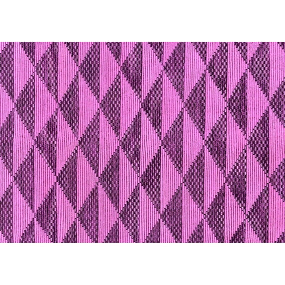 Ahgly Company Indoor Rectangle Abstract Purple Modern Area Rugs, 5' x 7'