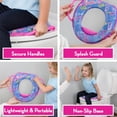 thumbnail image 2 of Asiento de entrenamiento para ir al baño Barbie Soft con gancho de almacenamiento para inodoro, 2 of 6