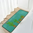 thumbnail image 2 of SKYSONIC Funny Cactus Plants Kitchen Mats Washable Long Floor Runner Rug Non-Slip Fatigue Area Rugs Friends Forever Absorbent Doormat Cushioned for Farmhouse Home Bath Indoor Outdoor Decor 39x20 in, 2 of 7