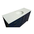 thumbnail image 4 of Horizon 60" Single Bathroom Vanity with Royal Blue Cabinet and Engineered White Top, 4 of 5
