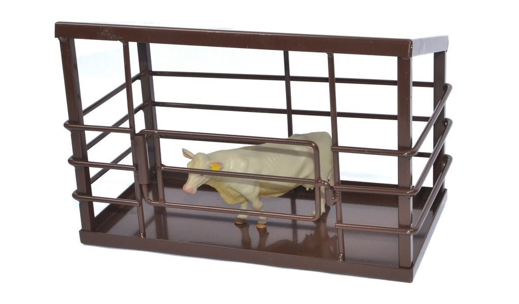 Little Buster Toy Heavy Duty Metal Barn Brown 500241