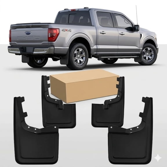 FORD F150 mud flaps FORD F150 Accessories All-Weather Mud Guard Body Kits for FORD F150 2021-2026