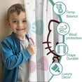 thumbnail image 3 of 2 Panels Print Pattern Nursery Curtains Boys Girls Kids Hello Kawaii Cat Cute Window Drapes for Living Bedroom Playroom Room Decor Rod Pocket 42x54Inch, 3 of 5