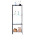 thumbnail image 4 of 4-Tier Heavy Duty Metal Storage Rack – 400lbs Capacity Adjustable Wire Shelving Unit for Kitchen, Garage, Office | Tool-Free Assembly, Leveling Feet, Commercial & Home, 4 of 12