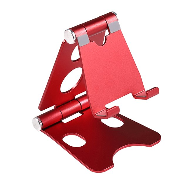 Tholdsy Nuevo soporte universal para teléfono, soporte plegable para tableta de escritorio, soporte antideslizante para teléfono móvil de aleación de Teléfono y Comunicación rojo