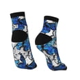 thumbnail image 4 of Bingfone Blue And White Butterflies Design Patterned Men'S Women'S Casual Cotton Socks, 4 of 9