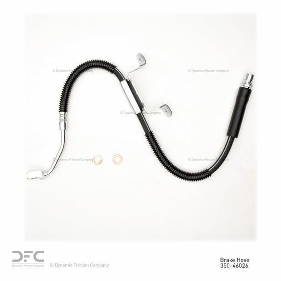 Front Left Dynamic Friction Company Brake Line Hose 350-46026 For 2005-2011 Cadillac STS
