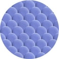 thumbnail image 1 of Ahgly Company Machine Washable Indoor Round Transitional Sky Blue Area Rugs, 6' Round, 1 of 7