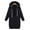 Black, variant on PULLIMORE Womens Casual Zip up Hoodies Plus Size Long Hooded Sweatshirts Jackets with Pockets (XL, Navy Blue)
