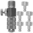 thumbnail image 1 of Miangastore Airbrush Hose Adapter Set Silver Copper 1Set 1.46X0.71X0.47In, 1 of 9