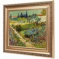 thumbnail image 2 of HFDF Garden at Arles in July. Van Gogh Art Reproduction. Giclee Canvas Prints with Classic Golden Frame. Pic 10x8inch Framed, 2 of 6