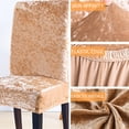thumbnail image 4 of Inteprter Funda elástica para silla de comedor, multicolor, resistente al desgaste, Universal, las cuatro estaciones, estilo Simple, fundas reclinables, Decoración del hogar Dorado Inteprter HA012485-13, 4 of 6