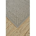 thumbnail image 2 of Feizy Melina Modern Geometric, Gray/Silver/Taupe, 1'8" x 2'10" Accent Rug Easy Care Fade Resistant Stain Resistant Casual Diamond Design Carpet for Living Dining Bed Room, 2 of 4
