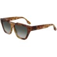 thumbnail image 2 of Victoria Beckham VB145S Full Rim Rectangle Blonde Havana Sunglasses, 2 of 2