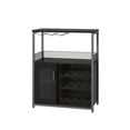 thumbnail image 1 of Yiwa Wine Bar Cabinet - Large Capacity Liquor Cabinet with Storage, Adjustable Shelves for Glassware, Sturdy MDF Construction, Easy Assembly Wine Rack Ideal for Dining Room Bar & Kitchen, 1 of 8