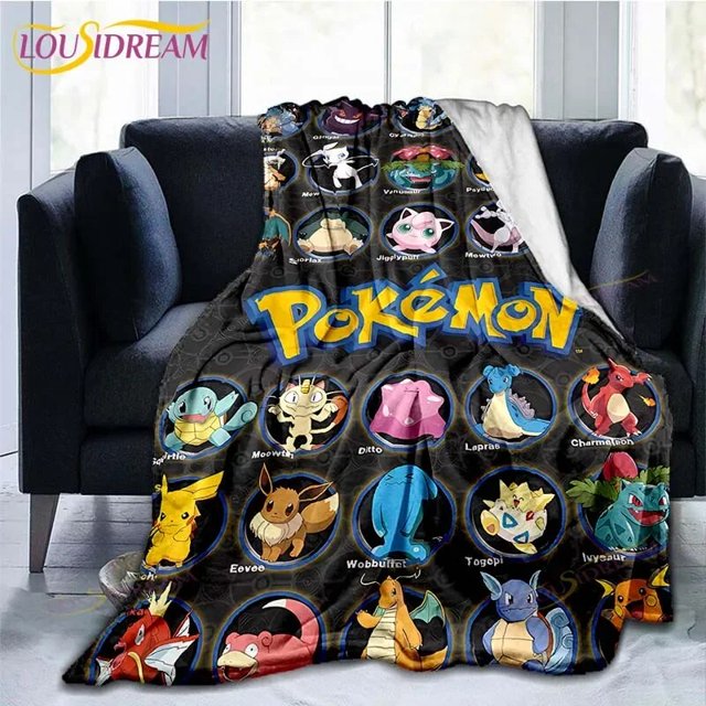 Manta de Anime japonés para niños, manta cálida de Sherpa para dormitorio, camas, sofá, sofá, famosa