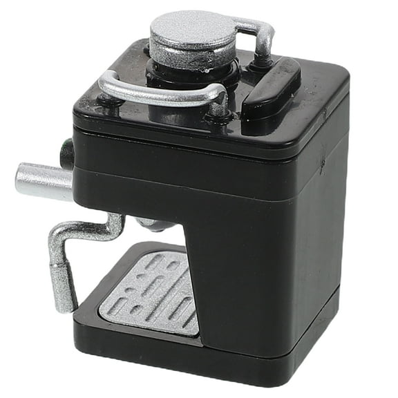OUNONA Miniature Coffee Maker Play Kitchen Accessories Dollhouse Kitchen Furniture Espresso Machine Model for Kids