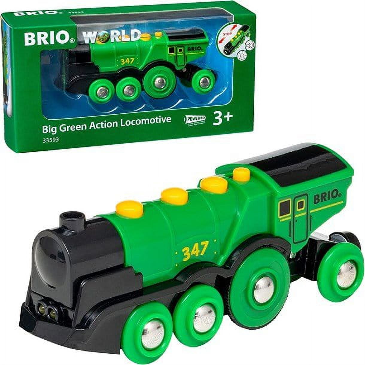 BRIO Classic Plastic Train Toy Action Locomotive 33593 Green Walmart