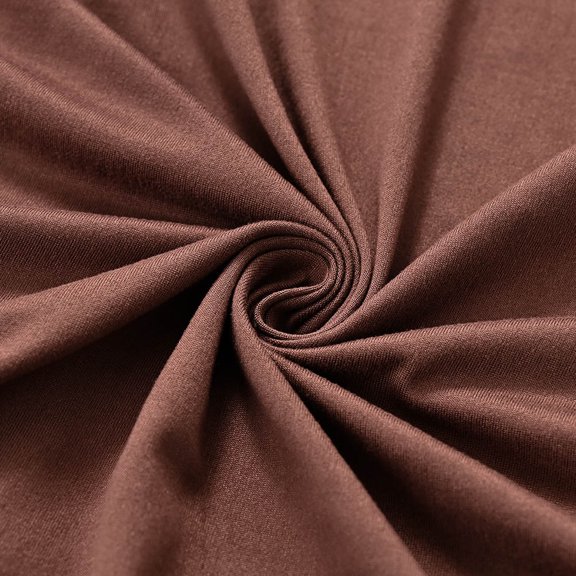 ETEREAUTY Brown Armless Chair Cover - Protective Slipcover for Household Dining Chairs, and Easy to Clean