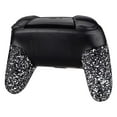 thumbnail image 4 of eXtremeRate Textured White Replacement Handle Grips for Nintendo Switch Pro Controller, 3D Splashing DIY Hand Grip Shell for Nintendo Switch Pro - Controller NOT Included, 4 of 7