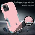 thumbnail image 5 of Mantto for iPhone 14 Case, Heavy Duty Shockproof Drop Protective Hybrid 3 Layer Full Body Rugged Military Grade Protection Phone Covers 6.1 Inch 2022 Released, 
Pink/Green, 5 of 5