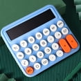 thumbnail image 2 of bobasndm Typewriter-style Calculator Mechanical Calculator 12-digit with Lcd Display Big Round Buttons Precise Desktop Handheld Calculator with Retro, 2 of 8