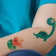 thumbnail image 2 of Cartoon Kids Tattoo Sticker Waterproof Sweat Dinosaur Animal Tyrannosaurus Temporary Body Sticker, 2 of 5