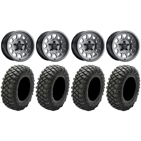 Method 414 15 Wheels Gr +38mm 33 Crawler XG Tires Polaris RZR Turbo R & Pro R Ranger 1500 Xpedition