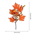 thumbnail image 3 of Huayishang Storage Rack Autumn Thanksgiving Cuttings Simulation Pumpkin Maple Leafs Home Table Decorations Eucalyptuss Maple Leaf Props, Kitchen Essentials Clearance Sale, 3 of 8