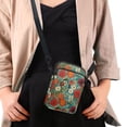 thumbnail image 4 of HELLHERO 4.33x1.97x7.09 Crossbody Sling Bags, Unisex with Vintage Flowers Pattern, 4 of 7