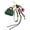 Green, variant on Fashionable PU Leather Pouch Key Holder Keychain for Students and Professionals