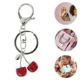 thumbnail image 3 of Unique Bargains 1 Pc Stylish Cherry Handbag Charms Keychains Bag Accessories Red, 3 of 5