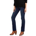 thumbnail image 2 of Oh! Mamma Women's Maternity Bootleg Jeans with Full Panel and Belted Detail, 2 of 5