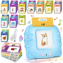 sixwipe Talking Flash Cards for Toddler 2-4 Years Old, Pocket Speech Learning Toys, 255 Signt Words of 31 Varieties, Talking Learning Flash Cards Educational Therapy Autism Sensory Toys for Boys Girls