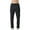Black, variant on Mens Pants Elastic Waist Big and Tall Pants Lightweight Tapered Casual Trousers Loose Bottoms Black 3XL