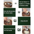 thumbnail image 4 of Rallador de queso rotatorio Rallador de queso manual de mano de acero inoxidable, Rallador triturador manual de mano con 4 cuchillas de tambor de acero inoxidable, 4 of 5