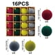 thumbnail image 1 of 16 Pcs Velvet Christmas Balls Flocked Christmas Tree Ornaments Plastic Balls Xmas Decorative Hanging Ornaments Christmas Tree Decoration, 1 of 7