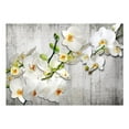 thumbnail image 3 of Tiptophomedecor Floral Wallpaper Wall Mural - With Saffron Accent, 3 of 4