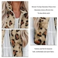 thumbnail image 4 of Tie Dye Sleeveless Fleece Vest, Printed Fleece Fuzzy Zipper Vest Lightweight  For Winter ANGGREK Leopardo Amarillo XXL, 4 of 6