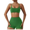 thumbnail image 1 of Conjuntos de entrenamiento for mujeres 2 piezas de talle alto sin costuras con sujetador deportivo acolchado conjuntos de ropa de gimnasio, 1 of 7