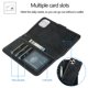 thumbnail image 3 of KAIYANG Para iPhone 14 Plus Funda de TPU interior con absorción magnética + Funda de cuero PU Cartera Estuche para teléfono retro mate Estilo F iPhone 14 Plus Azul oscuro, 3 of 5