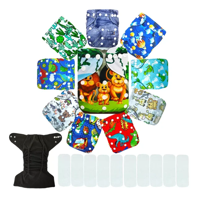 Pañal Ecológico de Tela para Bebes Ecobaby Original Doble Barrera Estampados