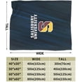 thumbnail image 3 of Salisbury- University Fleece Blanket, Very Soft Microfiber Flannel Blanket for Couch Warm and Cozy for All Seasons, 3 of 6