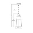 thumbnail image 2 of ELK Lighting Crowley 1 Light Outdoor Wall Sconce In Hazelnut Bronze With Clear Seedy Glass, 2 of 2
