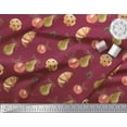 thumbnail image 2 of Soimoi Red Cotton Voile Fabric Cookies & Oranament Christmas Printed Craft Fabric by the Yard 56 Inch Wide, 2 of 3
